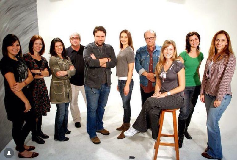 Equipe do programa Vitrine da TV Cultura em estúdio